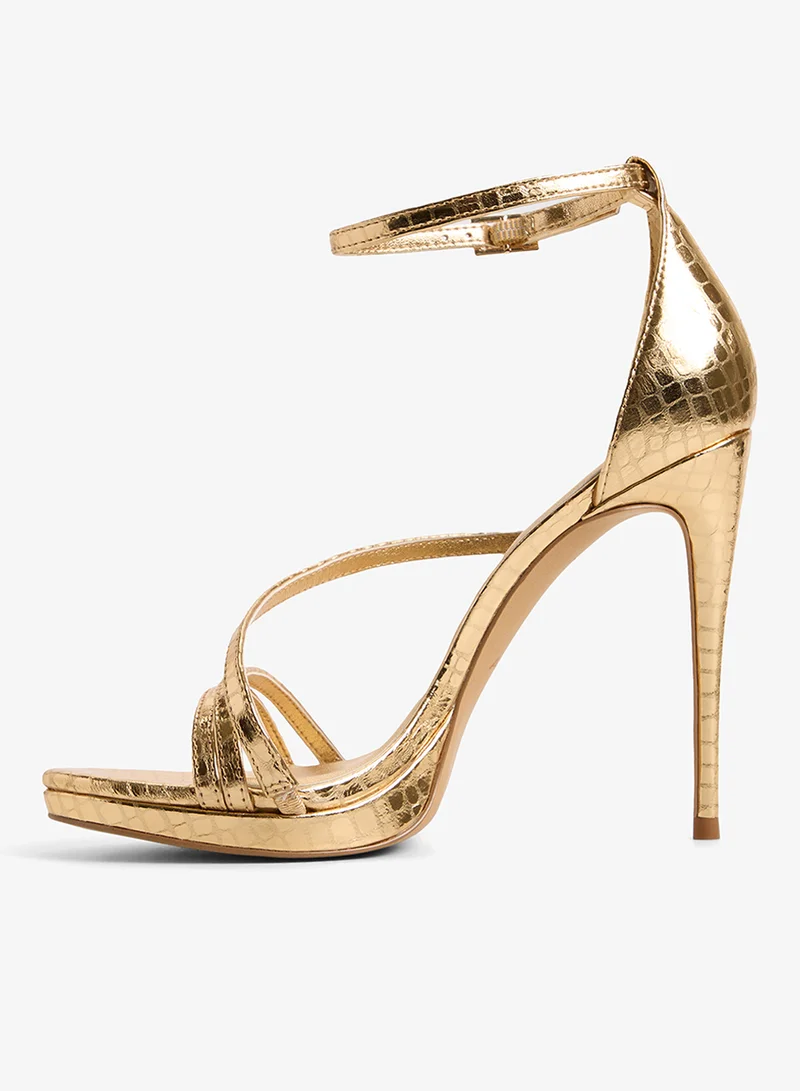 الدو صنادل أوديلا بكعب وحزام للكاحل